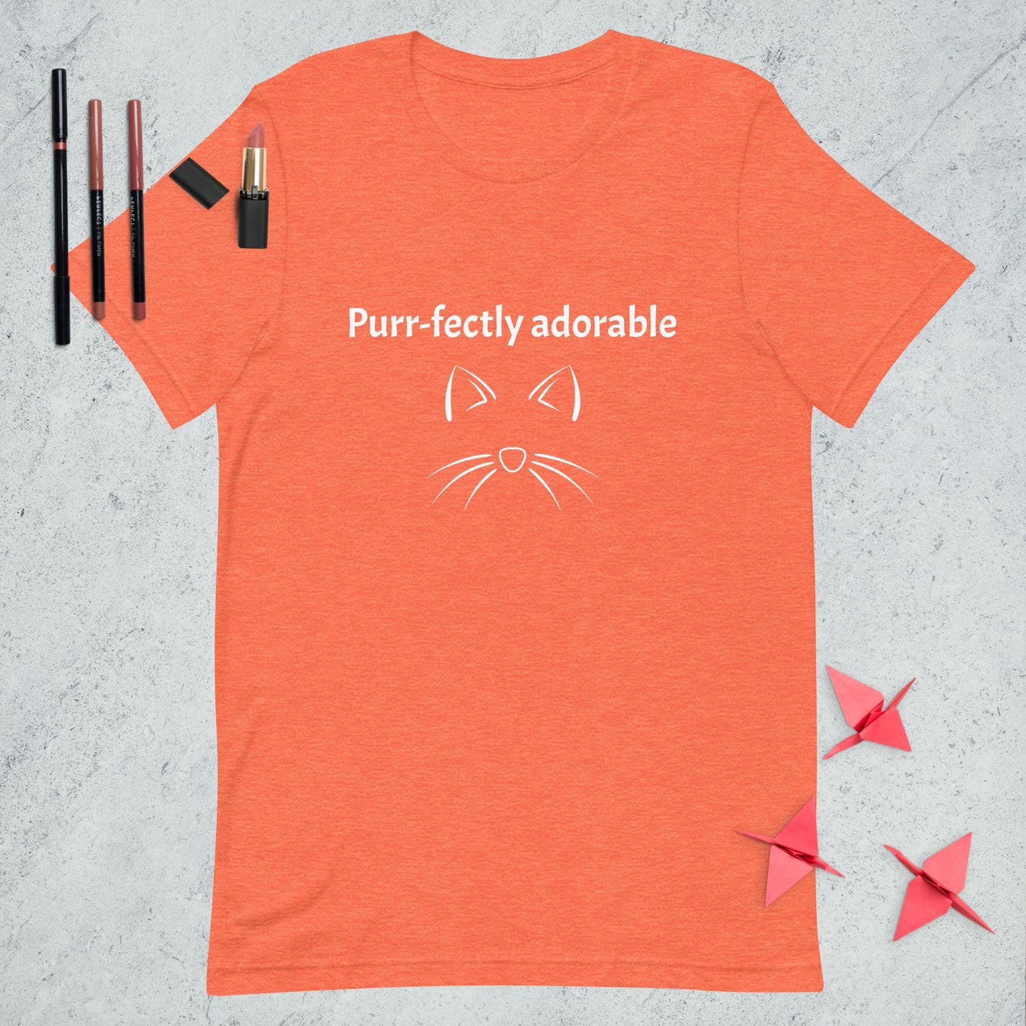 Unisex t-shirt Purr-fectly adorable