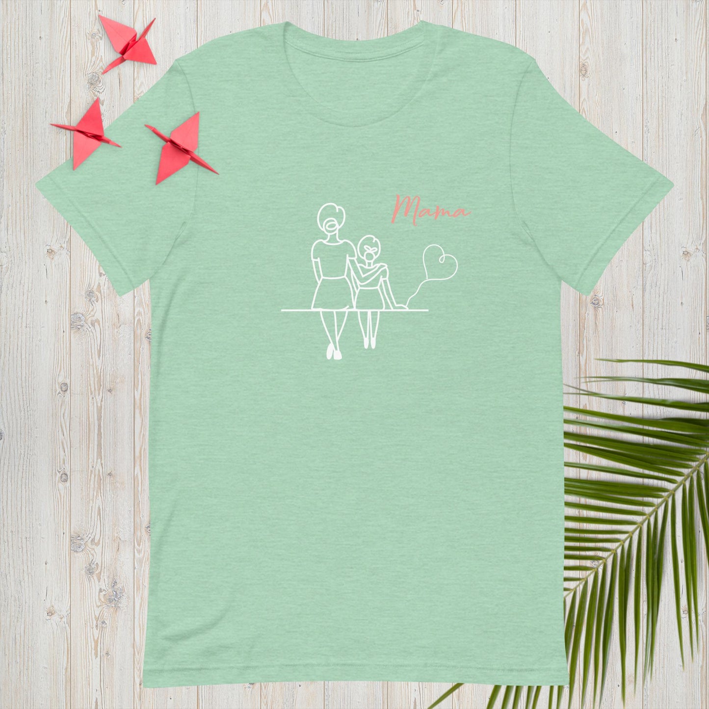 Unisex t-shirt Mama line art girl