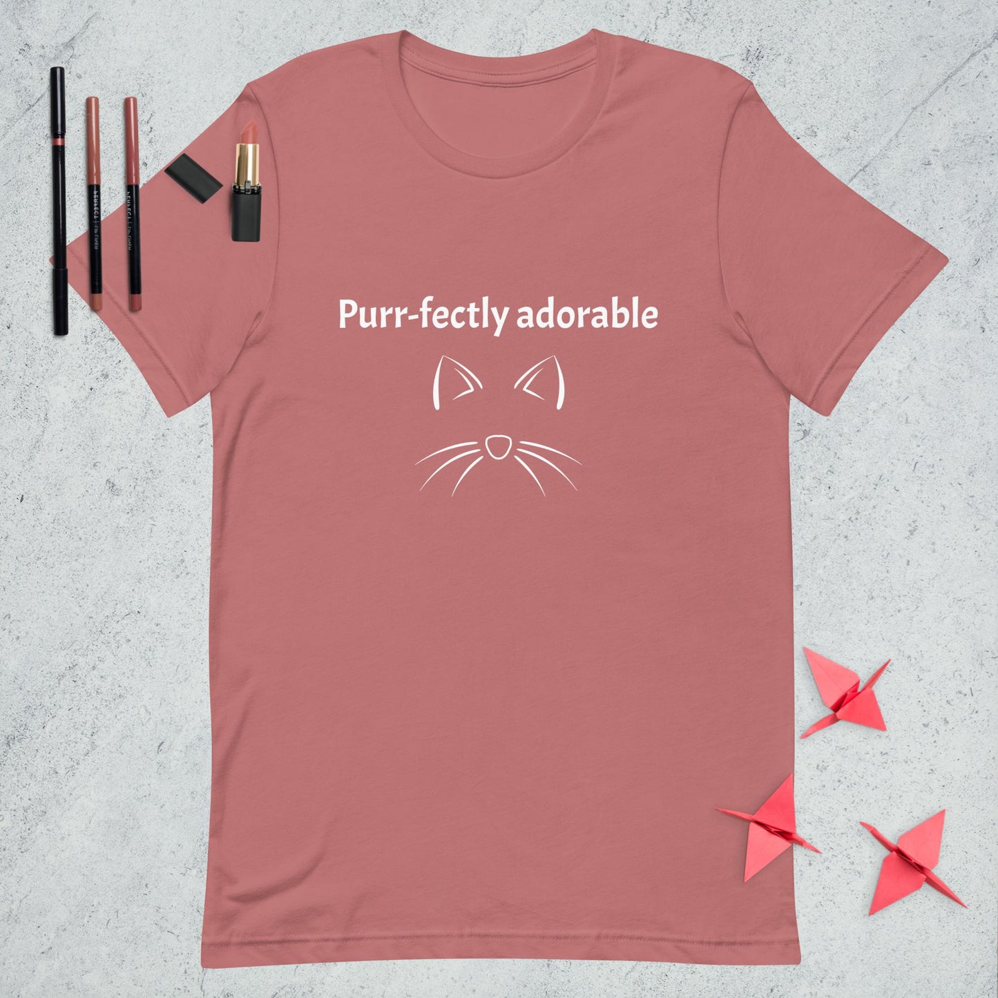 Unisex t-shirt Purr-fectly adorable