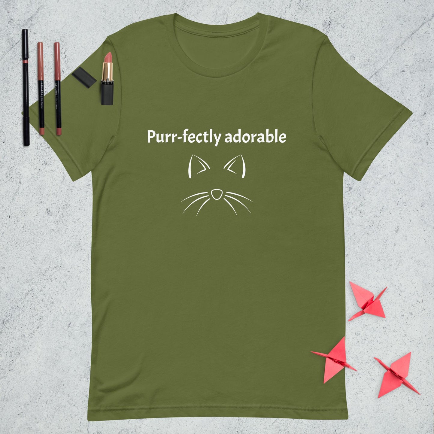 Unisex t-shirt Purr-fectly adorable