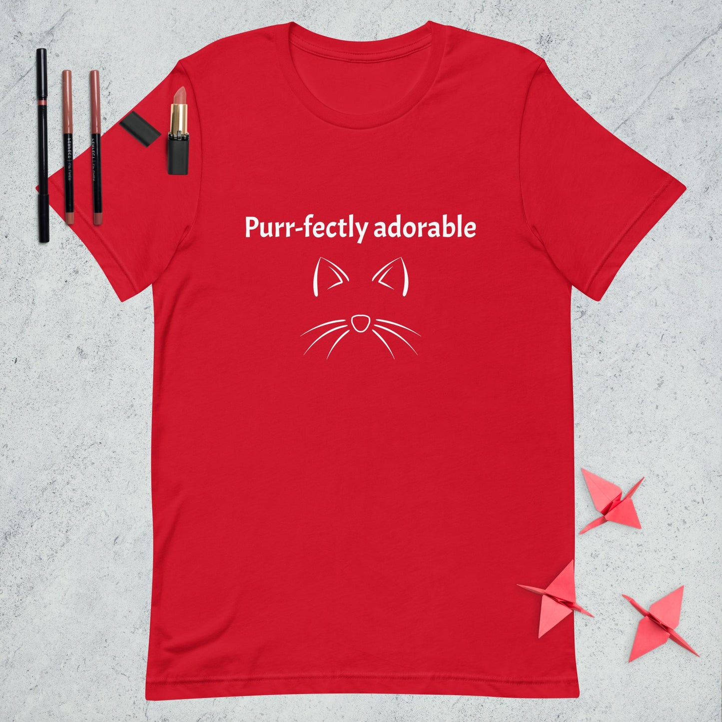 Unisex t-shirt Purr-fectly adorable