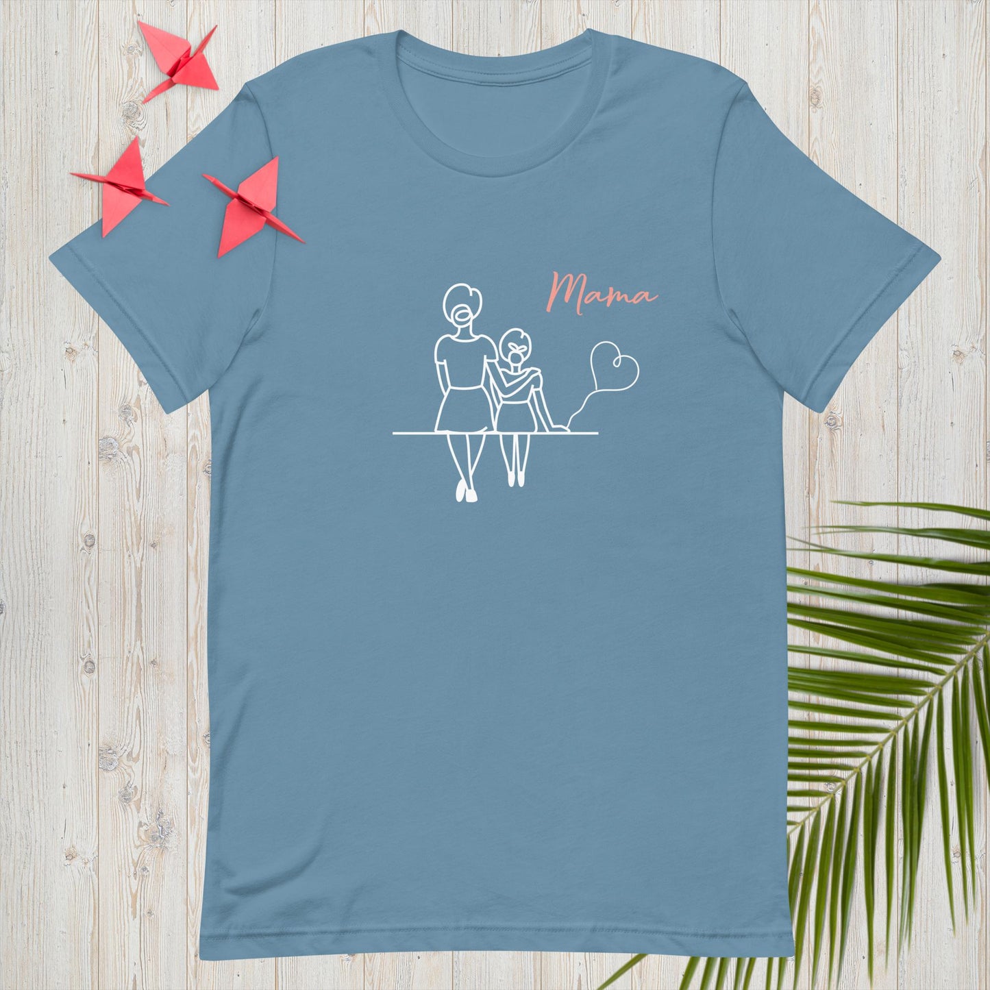 Unisex t-shirt Mama line art girl