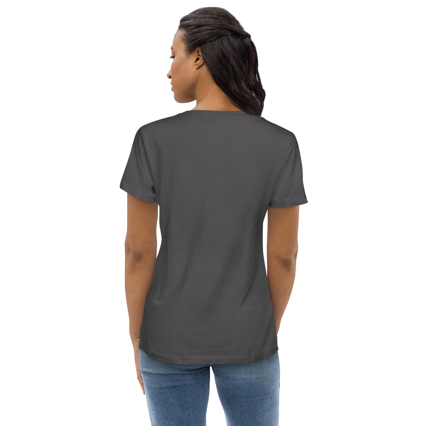 Women's fitted eco tee she/her shape