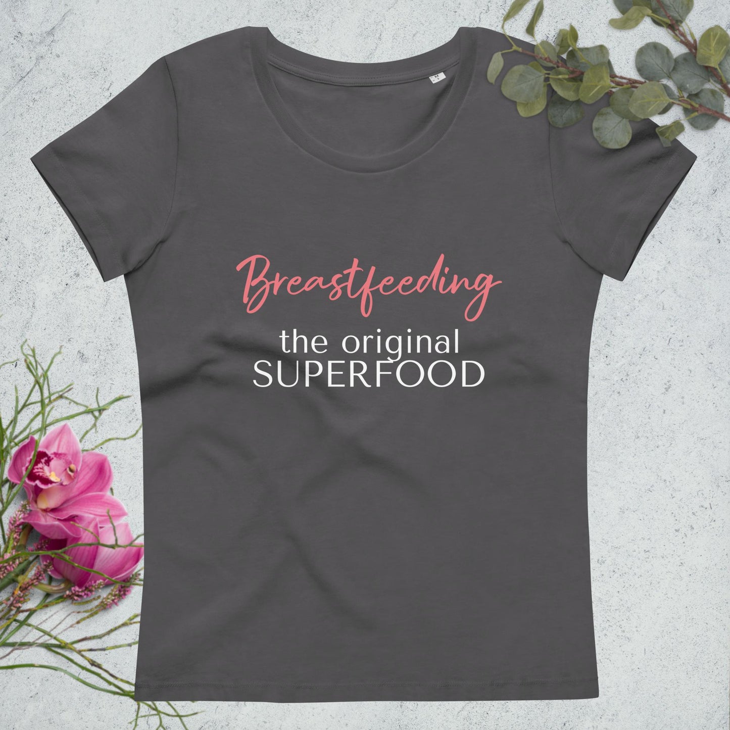 Women's fitted eco tee Breastfeeding Superfood