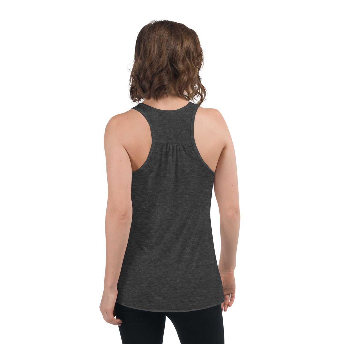 Women's Flowy Racerback Tank Summer vibes pineapple